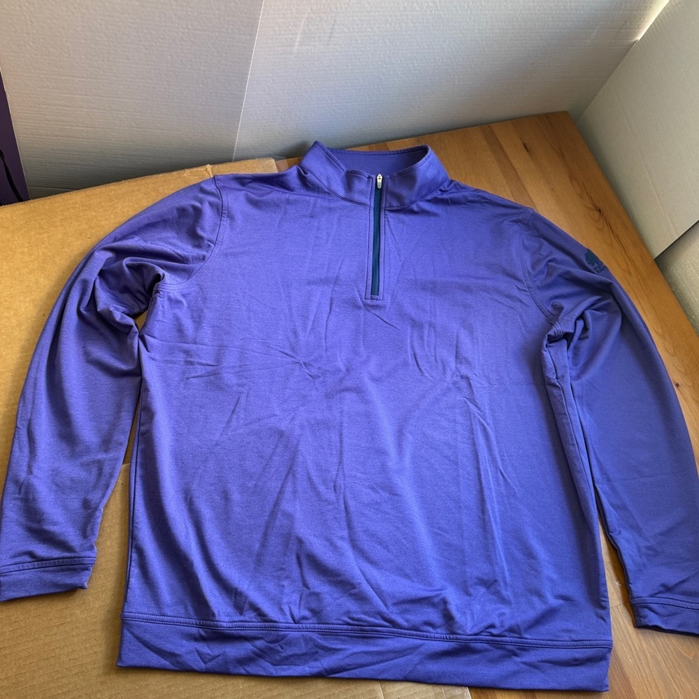 Peter Millar purple quarter zip pullover size xl belfair golf